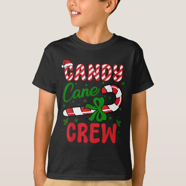Candy Cane Crew Tester Lovers Taster Group Funny C T-Shirt (Vorderseite)