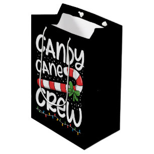 Candy Cane Crew Weihnachten Familie Xmas Ferien  Mittlere Geschenktüte
