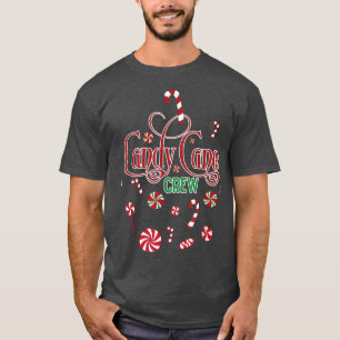Candy Cane Crew Weihnachten Funny Candies Süßigkei T-Shirt