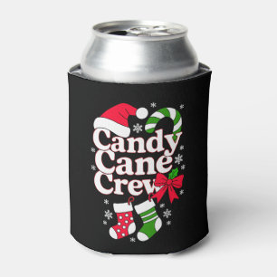 Candy Cane Crew Weihnachten Santa Hut Schneeflocke Dosenkühler