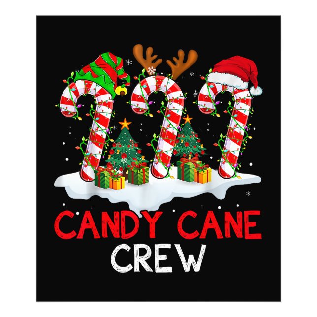 Candy Cane Crew Weihnachten Weihnachten Weihnachts Fotodruck (Vorne)