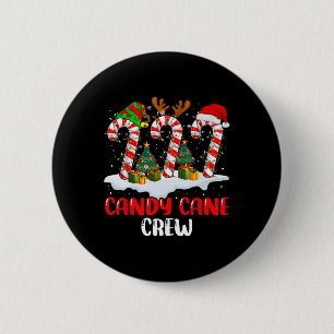 Candy Cane Crew Weihnachten Weihnachtsfamilie Matc Button