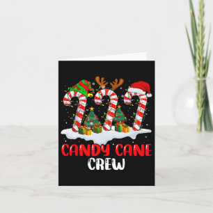 Candy Cane Crew Weihnachten Weihnachtsfamilie Matc Karte