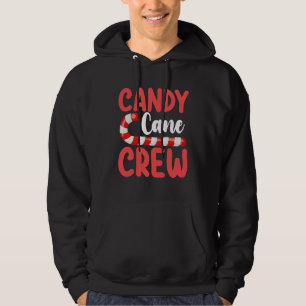 Candy Cane Crew Weihnachts-Familien-Feiertags-Pyja Hoodie