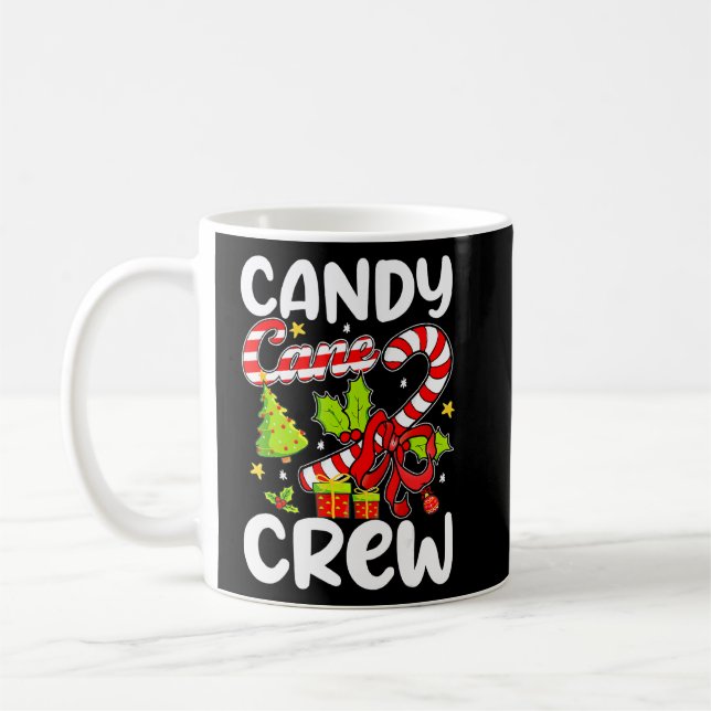 Candy Cane Crew Weihnachtscreme Kindermädchen X Kaffeetasse (Links)