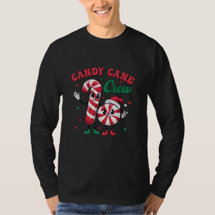 Candy Cane Crew Weihnachtsdesign T-Shirt
