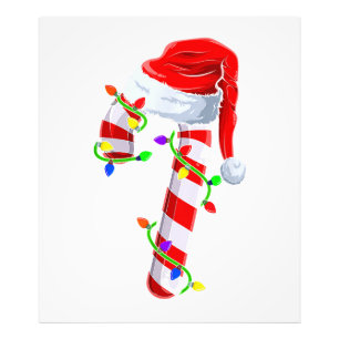 Candy Cane Crew Weihnachtsleuchten Familie Matchin Fotodruck