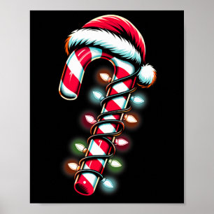 Candy Cane Crew Weihnachtsleuchten Familie Matchin Poster