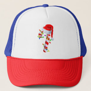 Candy Cane Crew Weihnachtsleuchten Familie Matchin Truckerkappe