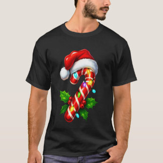 Candy Cane Crew Weihnachtslichter Familie Passende T-Shirt