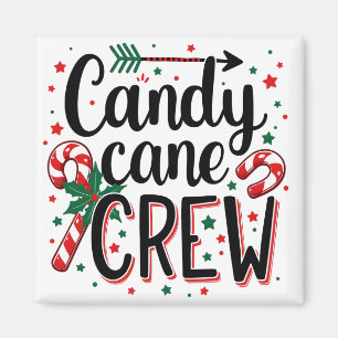 Candy Cane Crew Weihnachtssnack Matching Cousins Magnet