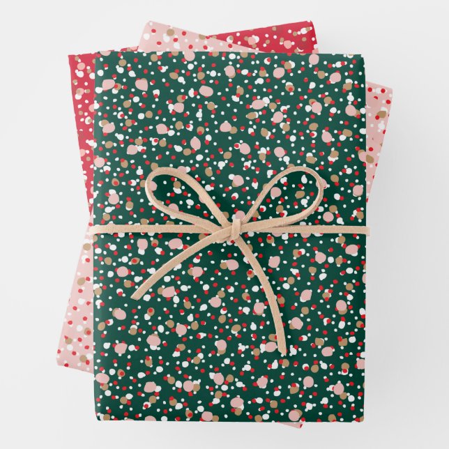 Candy Cane Crush Giftwrap Geschenkpapier Set (Beispiel)