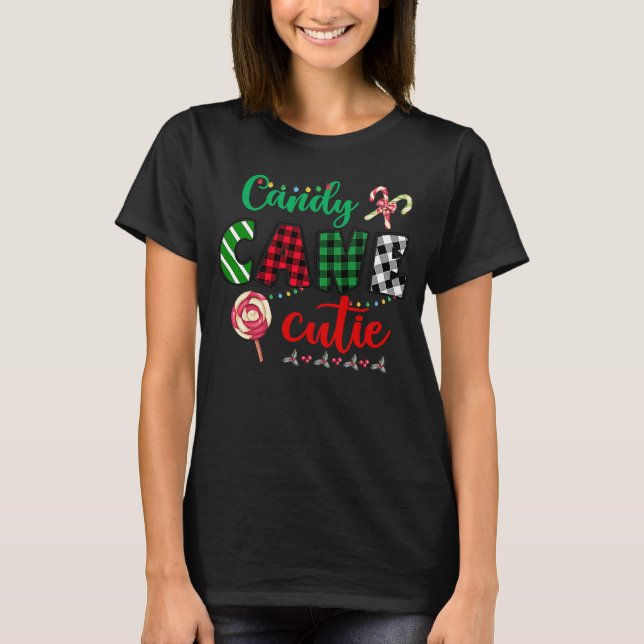 Candy Cane Cutie Christmas Stocking Stuffer  Kids T-Shirt (Vorderseite)