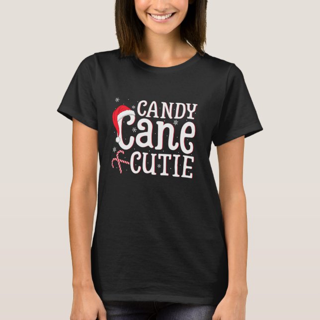Candy Cane Cutie Christmas Women Girls Kids Love C T-Shirt (Vorderseite)
