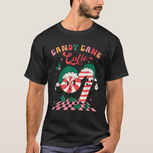 Candy Cane Cutie Funny Candy Cane Crew Xmas Candy  T-Shirt (Vorderseite)