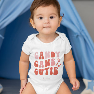 Candy Cane Cutie Weihnachtsfeier Baby Strampler