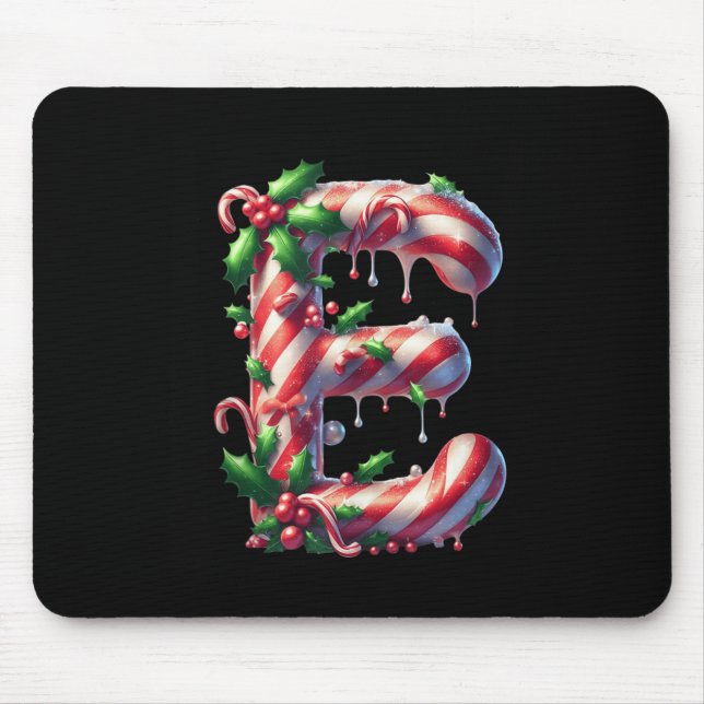 Candy Cane E Christmas Holly Delight Tank Top  Mousepad (Vorne)