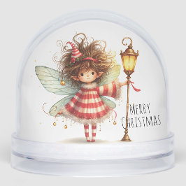 Candy Cane Fairy Holiday Card Schneekugeln