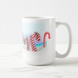Candy Cane Forest Christmas Große Tasse