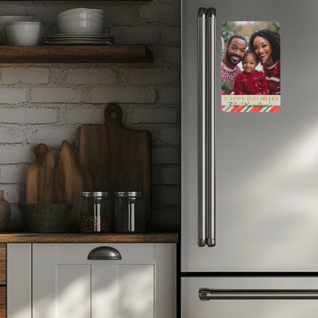 Candy Cane Foto Magnet (Christmas Photo Magnet )