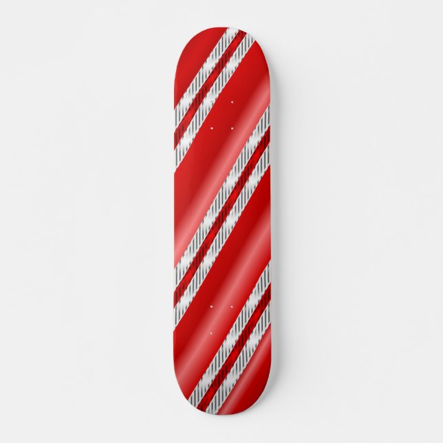 Candy Cane Fusion (Skateboard Deck) Skateboard (Vorne)