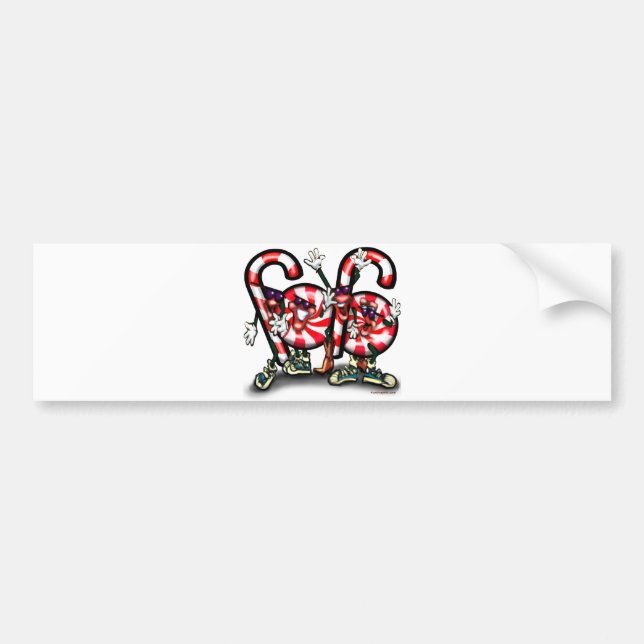 Candy Cane Gang Autoaufkleber (Vorne)