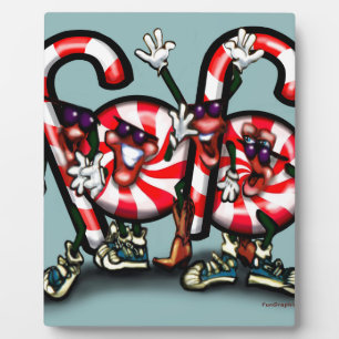 Candy Cane Gang Fotoplatte