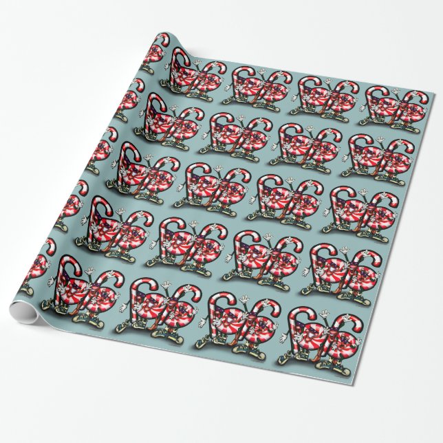 Candy Cane Gang Geschenkpapier (Ungerollt)