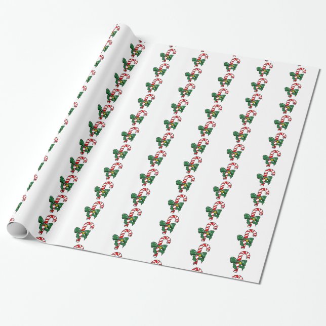 Candy Cane Geschenkpapier (Ungerollt)