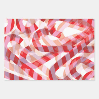 Candy Cane Geschenkpapier Set