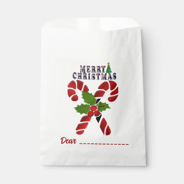 Candy Cane Geschenktütchen (Vorderseite)