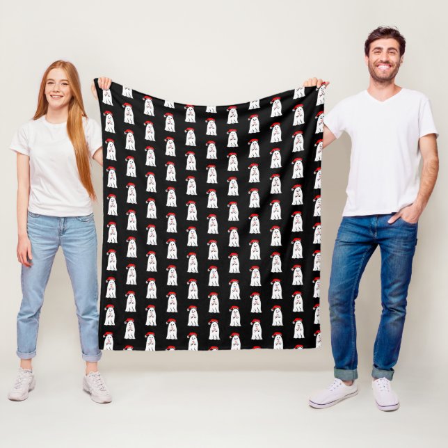 Candy Cane Ghosts Fleecedecke (Beispiel)