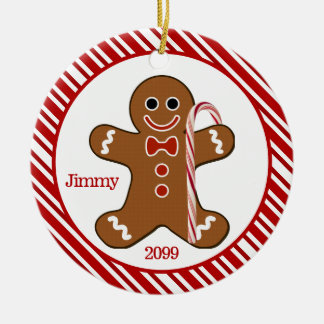 Candy Cane Gingerbread Mann Weihnachtsschmuck
