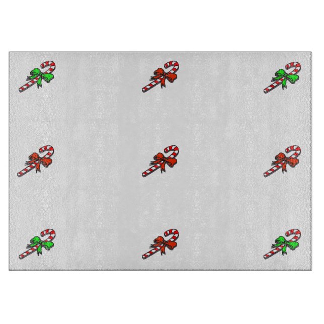 Candy Cane Glass Cutting Board Schneidebrett (Vorderseite)
