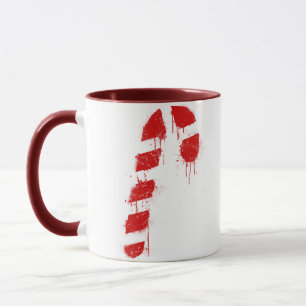 Candy Cane Graffiti Tasse