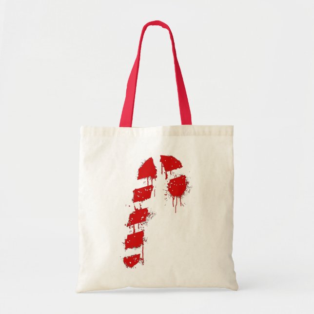 Candy Cane Graffiti Tragetasche (Vorne)