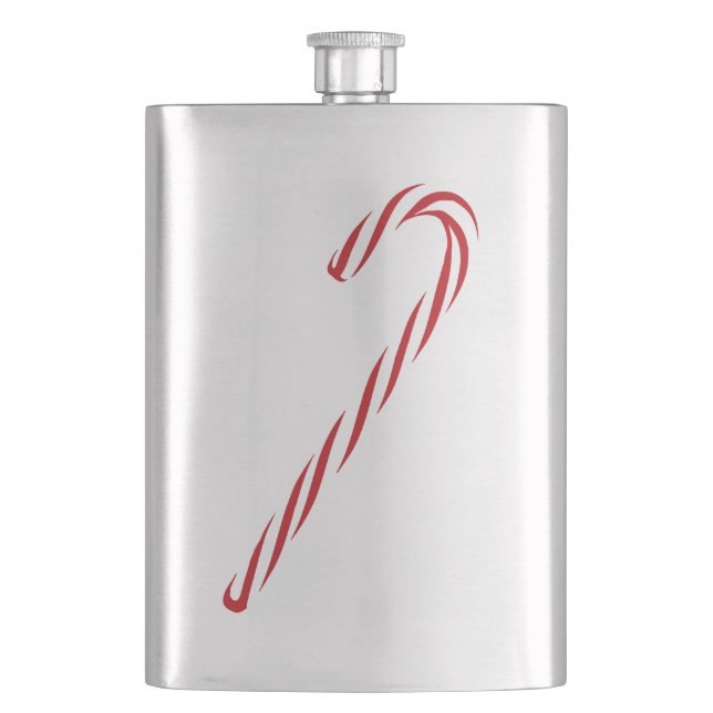 Candy Cane Graphic Flachmann (Vorderseite)