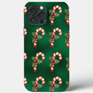 Candy Cane Green Metalliday Niedlich Case-Mate iPhone Hülle