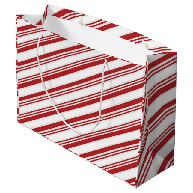 Candy Cane Große Geschenktüte (Rückseite Schrägansicht)