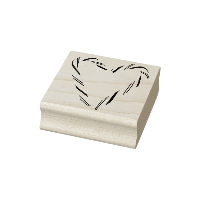 Candy Cane Heart Gummistempel (Stempel)