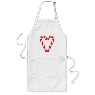 Candy Cane Heart Screwball Graphics Holiday Lange Schürze