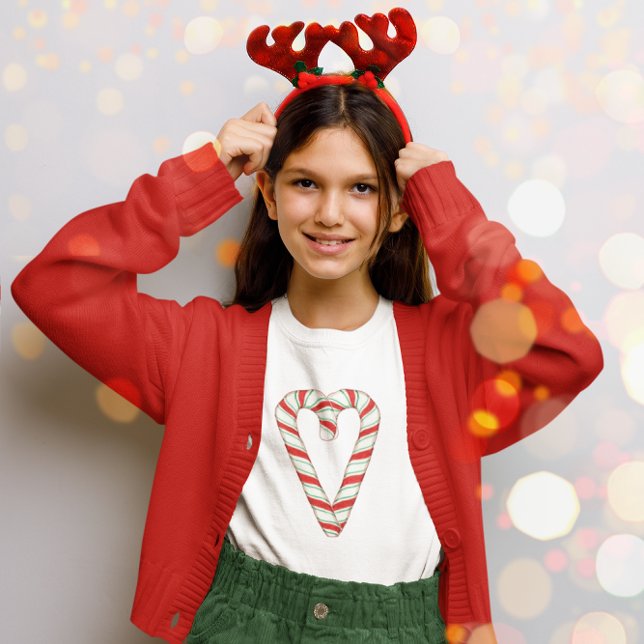 Candy Cane Heart T-Shirt (Von Creator hochgeladen)