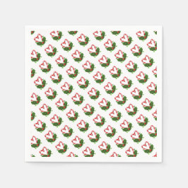 Candy Cane Hearts Festlicher Urlaub Weihnachten Li Serviette