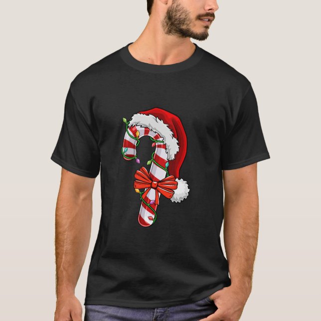 Candy Cane Herbst Weihnachten Weihnachten Weihnach T-Shirt (Vorderseite)