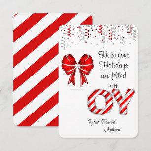 Candy Cane Holder Geschenkmarken für Kinder Einladung