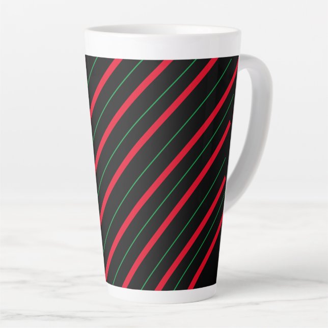 Candy Cane Holiday Latte Tasse (Rechte Ecke)