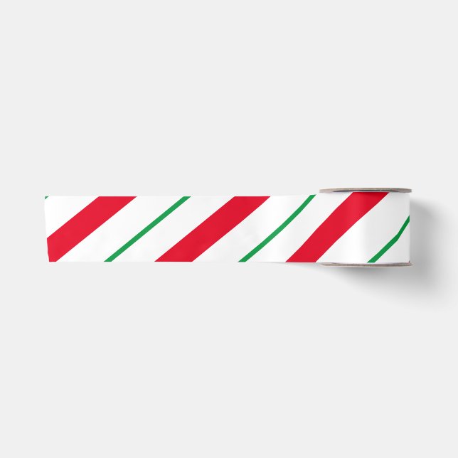 Candy Cane Holiday Satin Ribbon Satinband (Vorderseite)