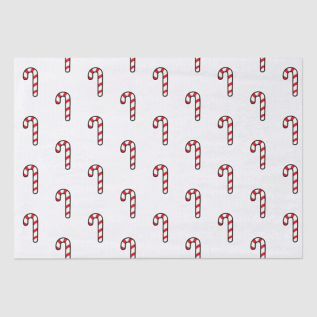 Candy Cane Holiday Tissue Paper Seidenpapier (Vorderseite)