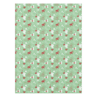 Candy Cane Holly | Green Red Christmas Tableclout Tischdecke