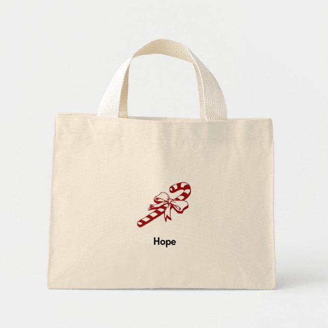Candy Cane Hope Mini Stoffbeutel (Vorne)